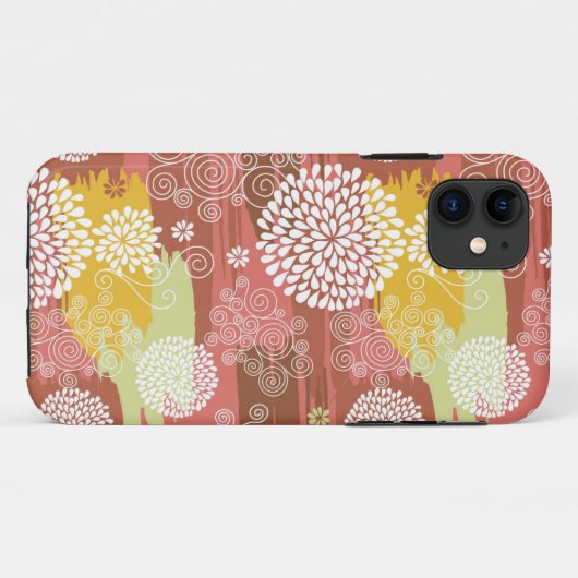 Blumenmuster 2 Case-Mate iPhone hülle (Rückseite (Horizontal))