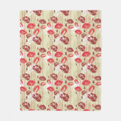 Blumenmuster 2 der abstrakten Eleganz Fleecedecke (Vorderseite)