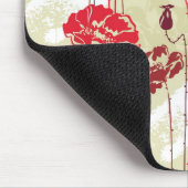 Blumenmuster 2 der abstrakten Eleganz Mousepad (Ecke)