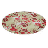 Blumenmuster 2 der abstrakten Eleganz Schneidebrett (Ecke)