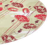 Blumenmuster 2 der abstrakten Eleganz Schneidebrett (Ecke)