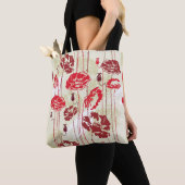 Blumenmuster 2 der abstrakten Eleganz Tasche (Von Nahem)