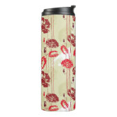 Blumenmuster 2 der abstrakten Eleganz Thermosbecher (Nach links gedreht)