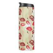 Blumenmuster 2 der abstrakten Eleganz Thermosbecher (Nach rechts gedreht)