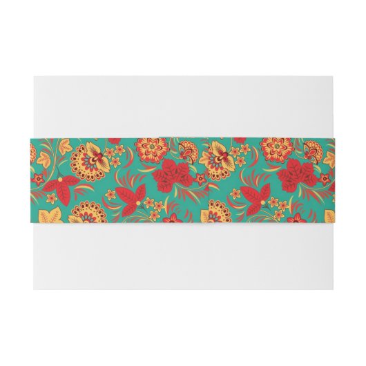 Blumenmuster 2 einladungsbanderole (Rückseitenbeispiel)