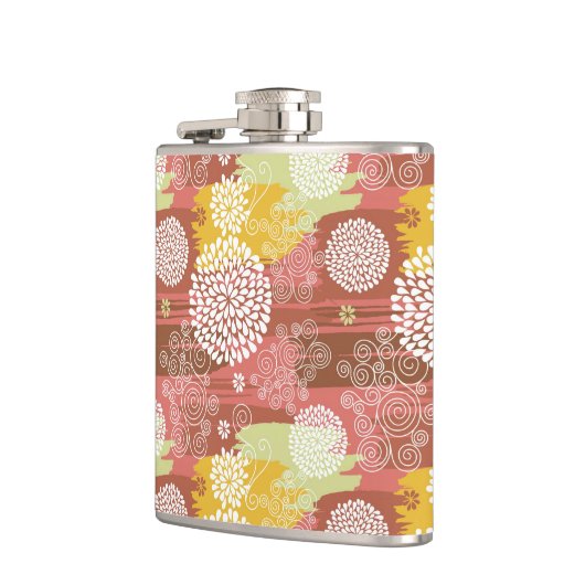 Blumenmuster 2 flachmann (Links)