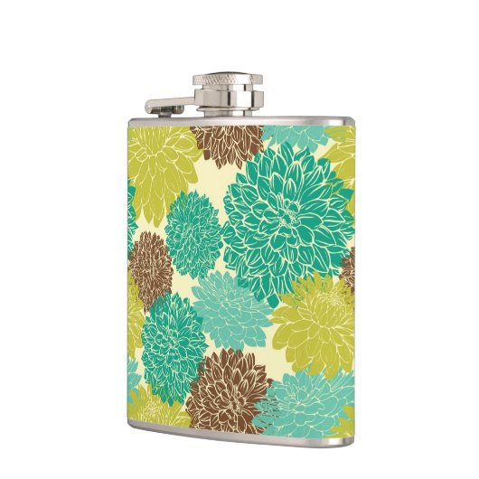 Blumenmuster 2 flachmann (Links)