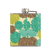 Blumenmuster 2 flachmann (Rückseite)