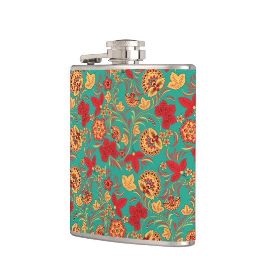 Blumenmuster 2 flachmann (Links)