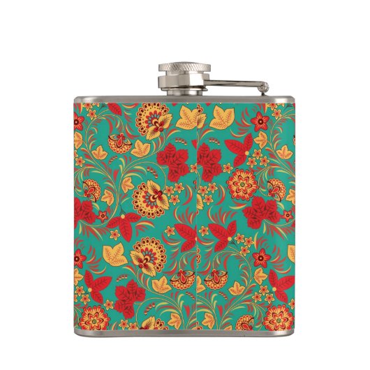 Blumenmuster 2 flachmann (Rückseite)