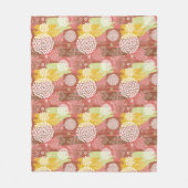 Blumenmuster 2 fleecedecke (Vorderseite)