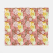 Blumenmuster 2 fleecedecke (Vorderseite (Horizontal))