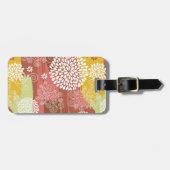 Blumenmuster 2 gepäckanhänger (Vorderseite horizontal)