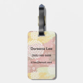 Blumenmuster 2 gepäckanhänger (Rückseite vertikal)