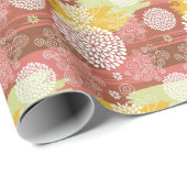 Blumenmuster 2 geschenkpapier (Rolleneckpunkt)