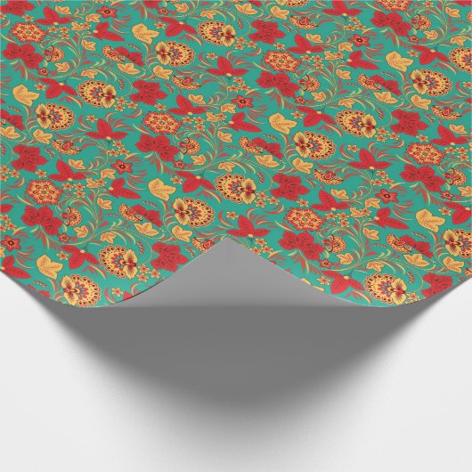 Blumenmuster 2 geschenkpapier (Ecke)