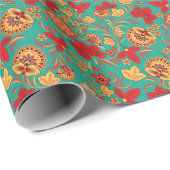 Blumenmuster 2 geschenkpapier (Rolleneckpunkt)