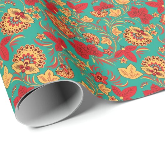 Blumenmuster 2 geschenkpapier (Rolleneckpunkt)