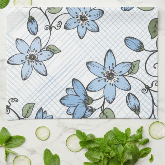 Blumenmuster 2 geschirrtuch (Gefaltet)