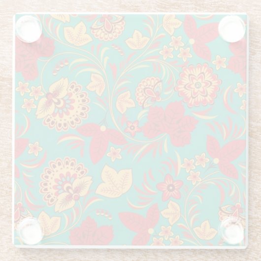 Blumenmuster 2 glasuntersetzer (Rückseite)