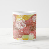 Blumenmuster 2 Jumbo-Tasse (Vorderseite)