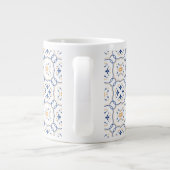 Blumenmuster 2 Jumbo-Tasse (Rückseite)