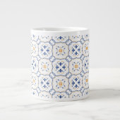 Blumenmuster 2 Jumbo-Tasse (Vorderseite)