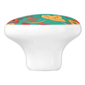 Blumenmuster 2 keramikknauf (Seitenansicht)