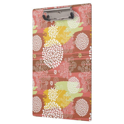 Blumenmuster 2 klemmbrett (Links)