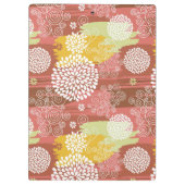 Blumenmuster 2 klemmbrett (Rückseite)