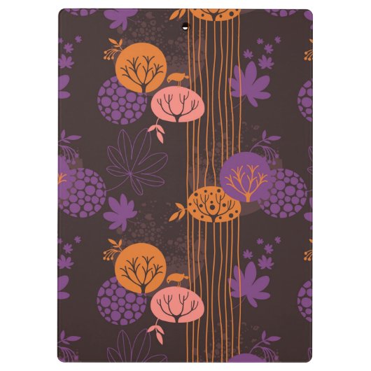 Blumenmuster 2 klemmbrett (Rückseite)