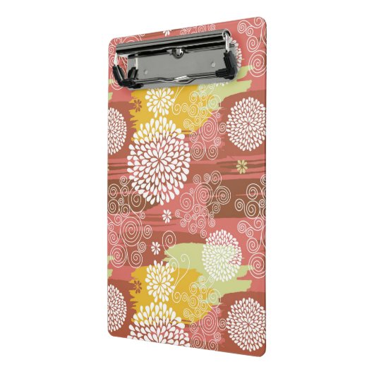 Blumenmuster 2 mini klemmbrett (Gewinkelt2)