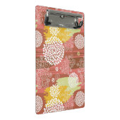 Blumenmuster 2 mini klemmbrett (Schrägansicht)