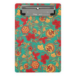 Blumenmuster 2 mini klemmbrett