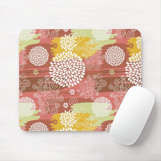 Blumenmuster 2 mousepad (Mit Mouse)