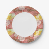 Blumenmuster 2 pappteller (Vorderseite)