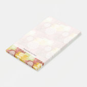 Blumenmuster 2 post-it klebezettel (angewinkelt)