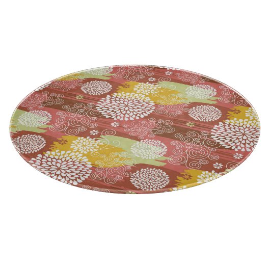 Blumenmuster 2 schneidebrett (Ecke)