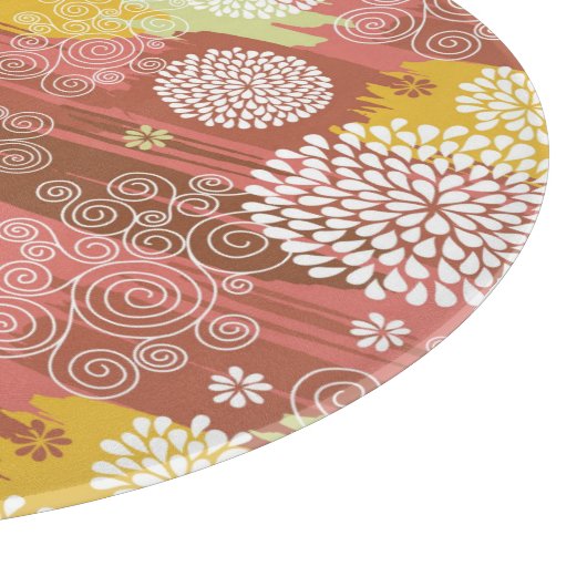 Blumenmuster 2 schneidebrett (Ecke)