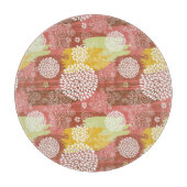 Blumenmuster 2 schneidebrett (Vorderseite)