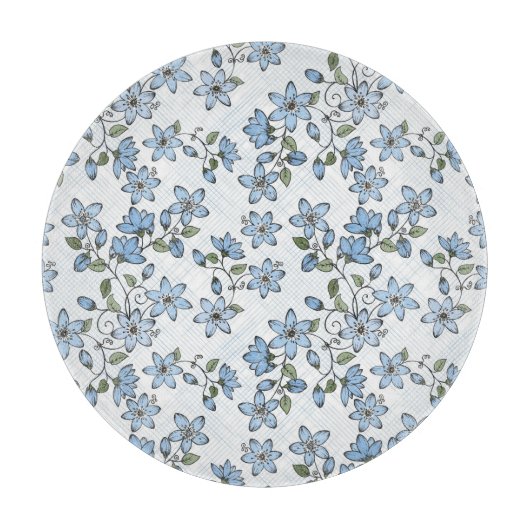 Blumenmuster 2 schneidebrett (Vorderseite)