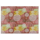 Blumenmuster 2 schneidebrett (Vorderseite)