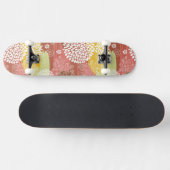 Blumenmuster 2 skateboard (Horizontal)