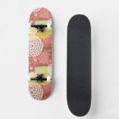 Blumenmuster 2 skateboard (Vorderseite)