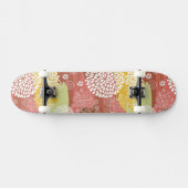Blumenmuster 2 skateboard (Horizontal)