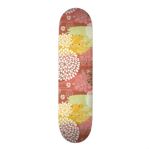 Blumenmuster 2 skateboard