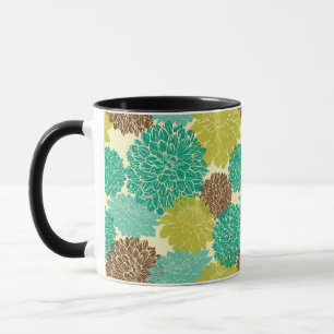 Blumenmuster 2 tasse