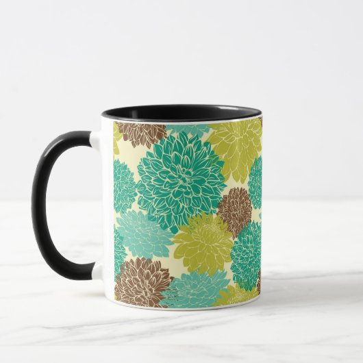 Blumenmuster 2 tasse (Links)