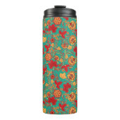 Blumenmuster 2 thermosbecher (Vorderseite)