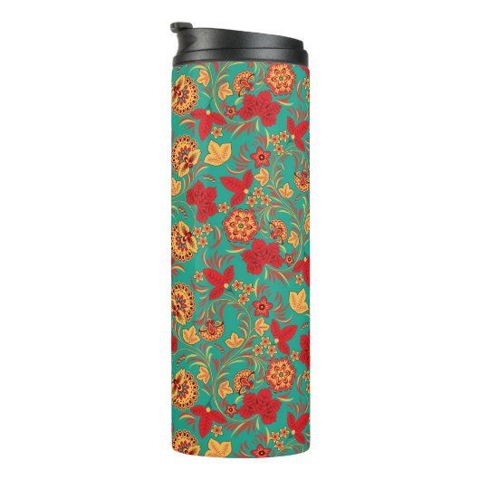 Blumenmuster 2 thermosbecher (Nach rechts gedreht)